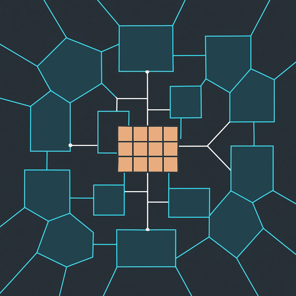 A depiction of the room placement